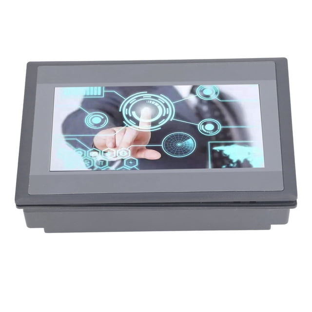 Pantalla Táctil PLC, Pantalla Táctil TFT LCD HMI De 7 Pulgadas, Amplia Aplicación DC 24V 5A 32 Bits 240MHz CPU 12 En 8 Salidas Para Operación