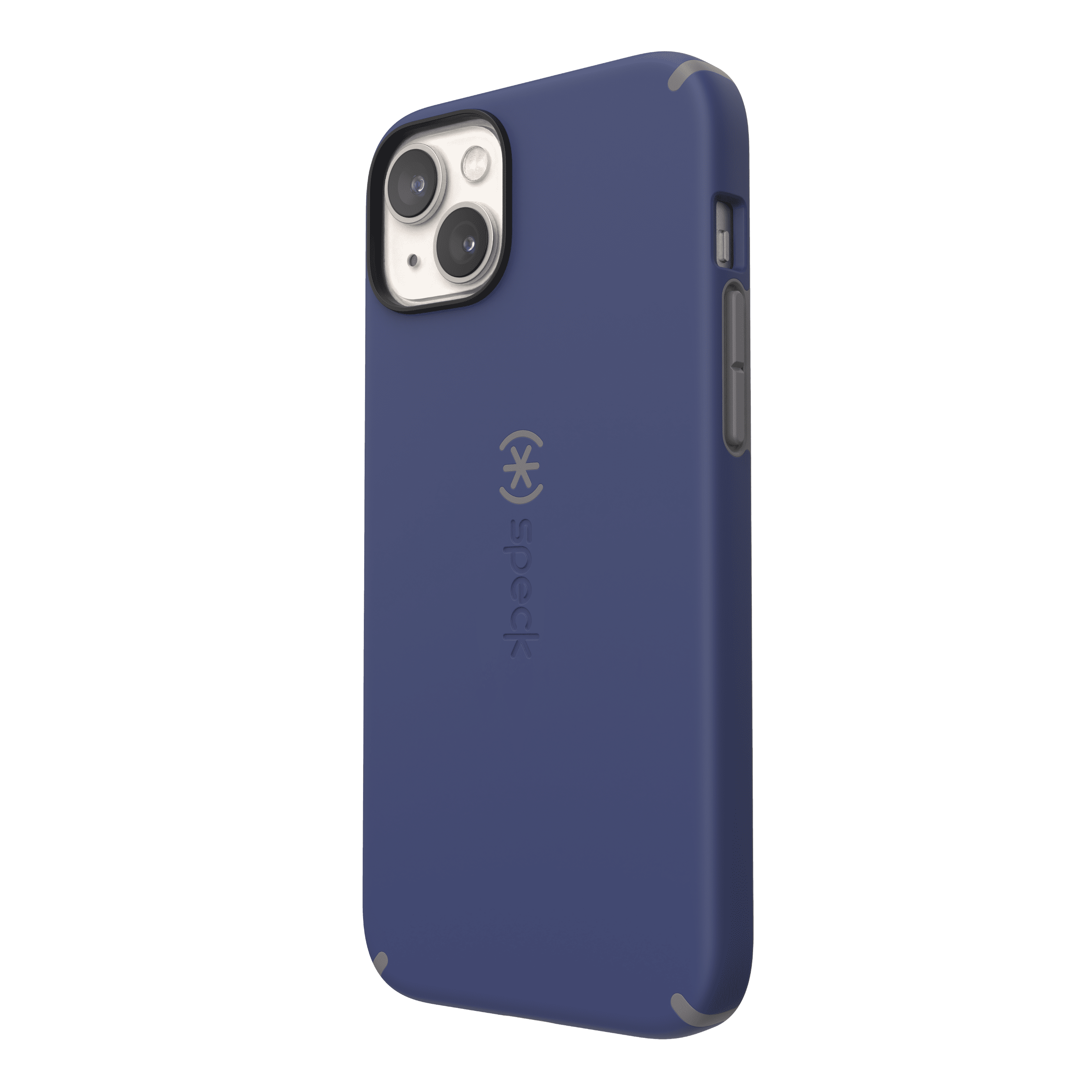 Speck CandyShell Case Slim for iPhone 14 Plus, Prussian Blue/Cloudy Grey