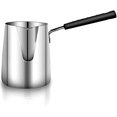thumbnail image 1 of Stainless Steel and Coffee, Coffee Pot,Mini Melting Pot and Milk Pot with Spout -(350ML), 1 of 1