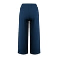 thumbnail image 3 of Diufon Womens Lounge Pants Solid Color Pants Elastic Waist Drawtring Cotton Line Pants with Pockets, 3 of 6