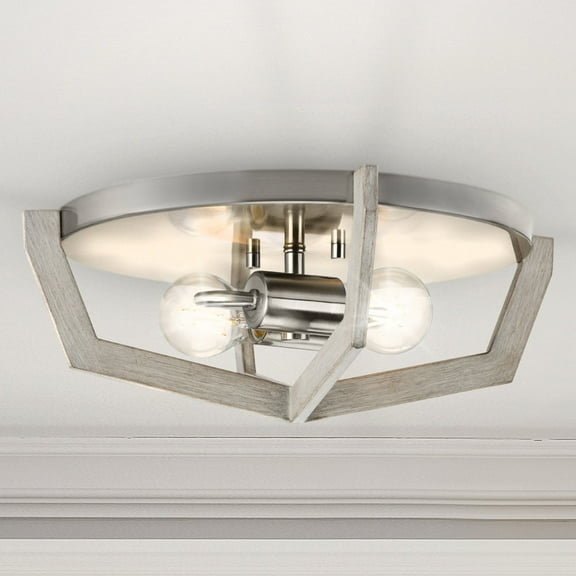 Luxury Modern Ceiling Light, Brushed Nickel, UHP4560