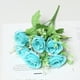 thumbnail image 4 of Ramo de Flores Artificiales | 6 Cabezas de Flores | Fiesta/Boda/Decoración | Plástico Sedoso | Azul | 15X10X30Cm | Decoración para Salones, 4 of 7