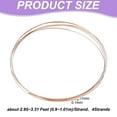 thumbnail image 7 of 4 Strands Copper Wires for Jewelry 1mm Wide Light Gold Flat Jewelry Craft Wire Jewelry Solder Wires for DIY Crafting Handmade, 7 of 7