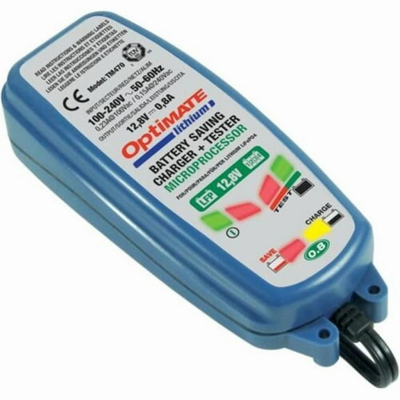 OPTIMATE LITHIUM 4S 0.8A 8STEP 12.8/13.2V 0.8A BATTERY SAVING CHARGERTESTERMAINTAINER