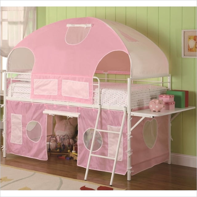 Stonecroft Simons Tente Lit Mezzanine en Rose et Blanc