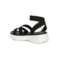 thumbnail image 3 of Women Elasticized Ankle Strap Flatform Sneaker Sandal 18863, 3 of 6