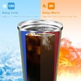 thumbnail image 3 of 13 floz Travel Coffee Tumbler Insulated with Lid, Coffee Mugs Spill Proof Leak Proof, Reusable Stainless Steel Vacuum Thermal Thermos Cup, Colorful Coffee Cup for Men and Women Hot & Cold Drinks, 3 of 6