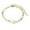 Gold K, variant on Fashion Double Chain Stacking 26 Letters Gold Stainless Steel Initials Bracelet for Women Girls Jewelry, 17-22 cm, Gold O