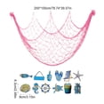 thumbnail image 2 of Coastal Style Fishing Net Wall Display Mesh with Sea Animal Ornaments,40*80in,Nautical Photo Hanging Decor, Vintage Wall Pendant for Bedroom Beach House Home Layout, 2 of 7