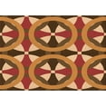 thumbnail image 1 of Ahgly Company Indoor Rectangle Patterned Carrot Orange Area Rugs, 2' x 3', 1 of 1