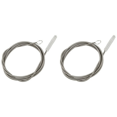 

2pcs 1.5M Inlet and Outlet Pipe Cleaning Spring Brush Long Brush Beer Barrel Fermentation Tank Tube Hose Cleaner