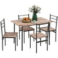 thumbnail image 1 of HOMCOM Ensemble de Salle à Manger 5 Pcs pour 4, Table Gain de Place et 4 Chaises, 1 of 10