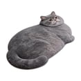 thumbnail image 2 of Roiihwy Cat Bath Rug - Cute Bath Mat,Soft and Fluffy Round Bath Rugs,Non-Slip Absorbent Bath Mats,Cat Bathroom Mats for Bathroom,Kid Room,Bedroom, 2 of 6