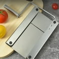 thumbnail image 6 of COFEST Cheese Slicer Wire Cutter, Stainless Steel Cheese Cutter Board Guillotine with 6 Wire replacements for Block Cheese, Butter, Blue Cheese Multipurpose Slicer sliver, 6 of 9