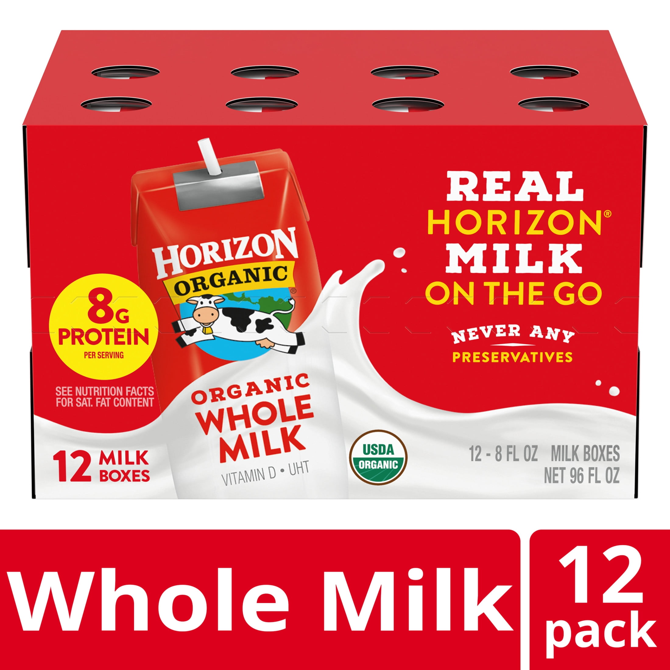 Horizon Organic Chocolate Low-Fat Milk Boxes, 8 fl oz, 18 Count