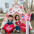 thumbnail image 6 of Valentines Day Mailbox Cover Magnetic Standard Size 21 X 18 Waterproof Post Box Cover Wraps Garden Yard Decor for Outdoor (Valentine''s Day 77), 6 of 6