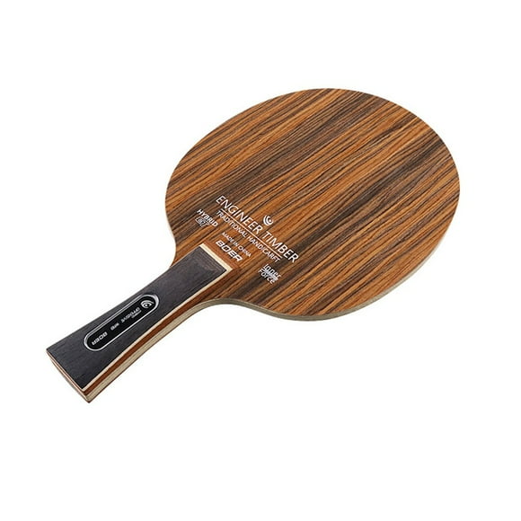 MYG pour Raquette de Tennis de Table Professionnelle 5 Plis Lame Ping-Pong Palette Plaque de Fond Manche Long Bois de Dalbergia Épaisseur 6.2mm pour Jeux Intérieurs