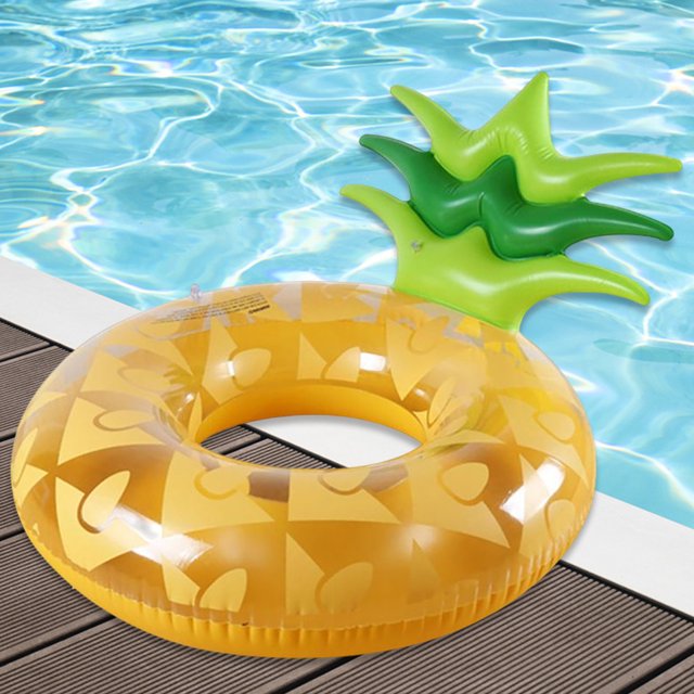 Círculo de natación de piscina de PVC de fruta creativa para niños salvavidas para fiesta de playa de verano