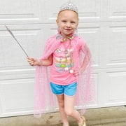 SUORFOXS Princess Dress up Jewelry Toys, Princess Costume Dress Pretend Play Set for Girls, Gifts for Age 3, 4, 5, 6, 7+ Years Old Kids