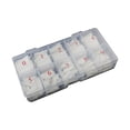 thumbnail image 1 of ruzhgo 500 Pcs/set Artificial Nails False Half Nail Art Tips Acrylic Gel Assorted Kit with Storage Box, Natural white, 1 of 6
