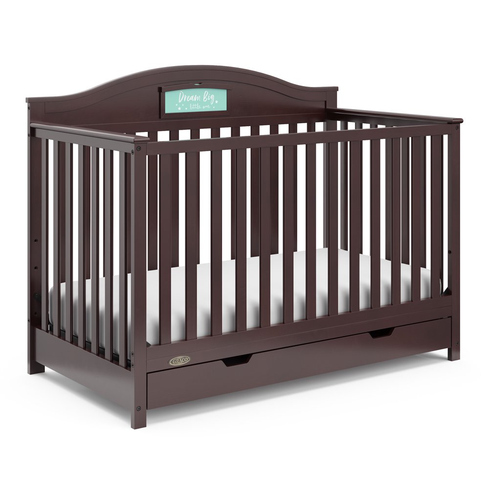 Graco Story Crib with Drawer and Reversible Headboard Espresso