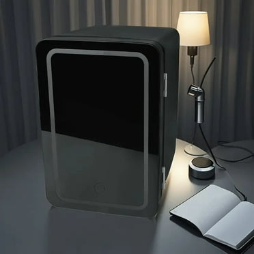 Iceblue 6L Mini Cooler/Skincare Fridge, Mini Fridge with Light, Black