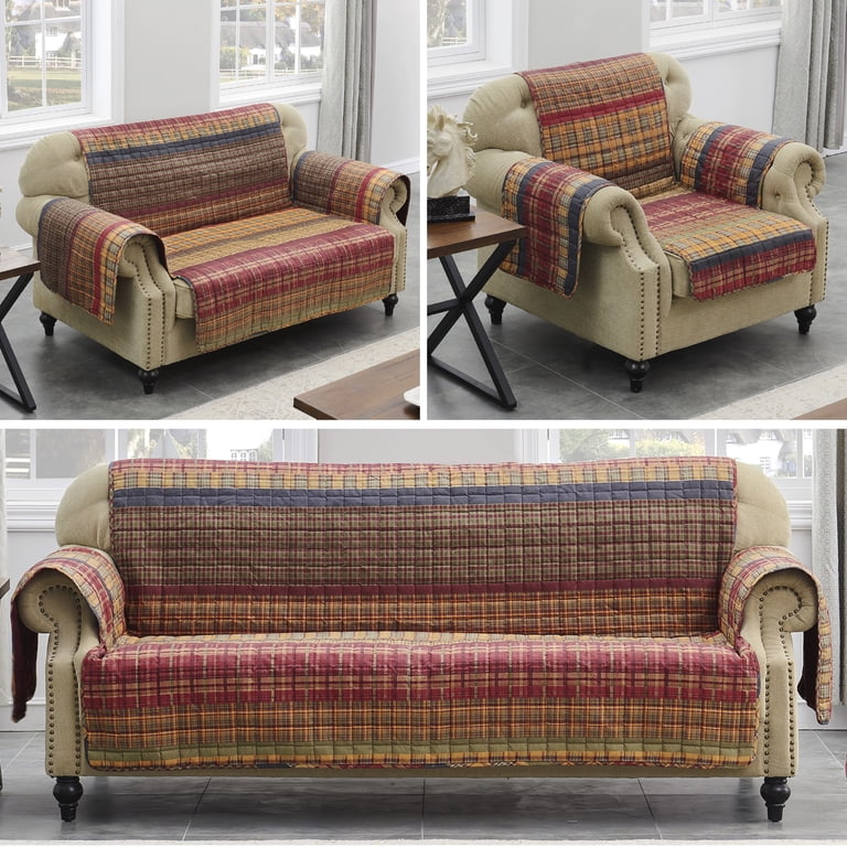 Greenland Home Fashions Gold Rush Classic Plaid Reversible