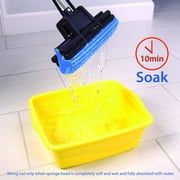 PVA Sponge Mop - Super Absorbent 11 Roller Foam Mop Floor Cleaner