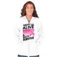 thumbnail image 3 of Happy Alive Built To Survive Warrior Zip Hoodie Sweatshirt Women Brisco Brands X, 3 of 6