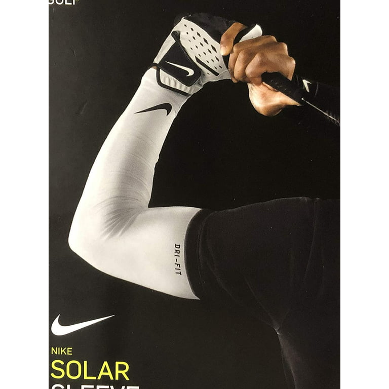 nike new solar sleeve with dri-fit technology white mens small