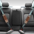 thumbnail image 2 of Chririnla Leopard Geometric Print Car Seat Belt Pads 2 Pack, Car Seat Belt Pads Covers Polyester Fabric Magic Tape Washable for SUV Truck Sedan, 2 of 8