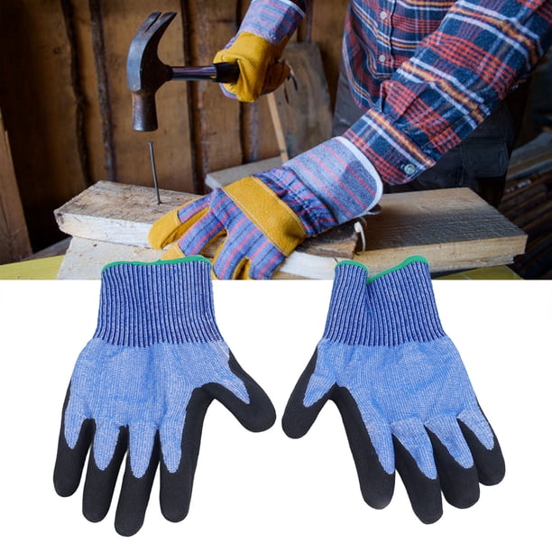 Guantes Resistentes A Cortes, Guantes De Trabajo Resistentes A Cortes Alambre Grado A7 Para Hombres Y Mujeres Guantes De Trabajo De Seguridad Universales Antideslizantes A Prueba