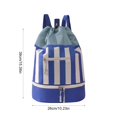 thumbnail image 3 of Swim Bag Wet Dry, Beach Backpack with Shoe Compartment, Waterproof Drawstring Swim Bag for Pool, Gym & Travel, Wet Dry Separated Storage Bag for Men Women & Kids, 3 of 7