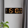 thumbnail image 4 of Reloj despertador digital con fecha Pantalla de temperatura salida Pequeño-Naranja Zulema reloj electronico, 4 of 8
