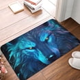 thumbnail image 4 of Goofa 16"x24" Inches Futuristic Blue Light Wolf Doormats for Outdoor Entrance - Non-Slip Welcome Mat, Heavy Duty Door Mats Outdoor, Spring Doormat, 4 of 9