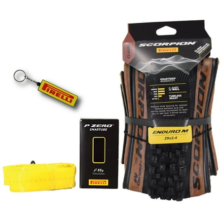 Pirelli Scorpion Enduro M Classic 29" x 2.4 Bicycle Tire,Versatile Performance from Daily Riding on Local Trails to Weekend Racing   SmarTUBE 23/32-622