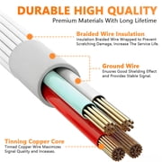 2 Pack USB A to USB Type C Charger Cable, 6ft USB to USB-C Cable