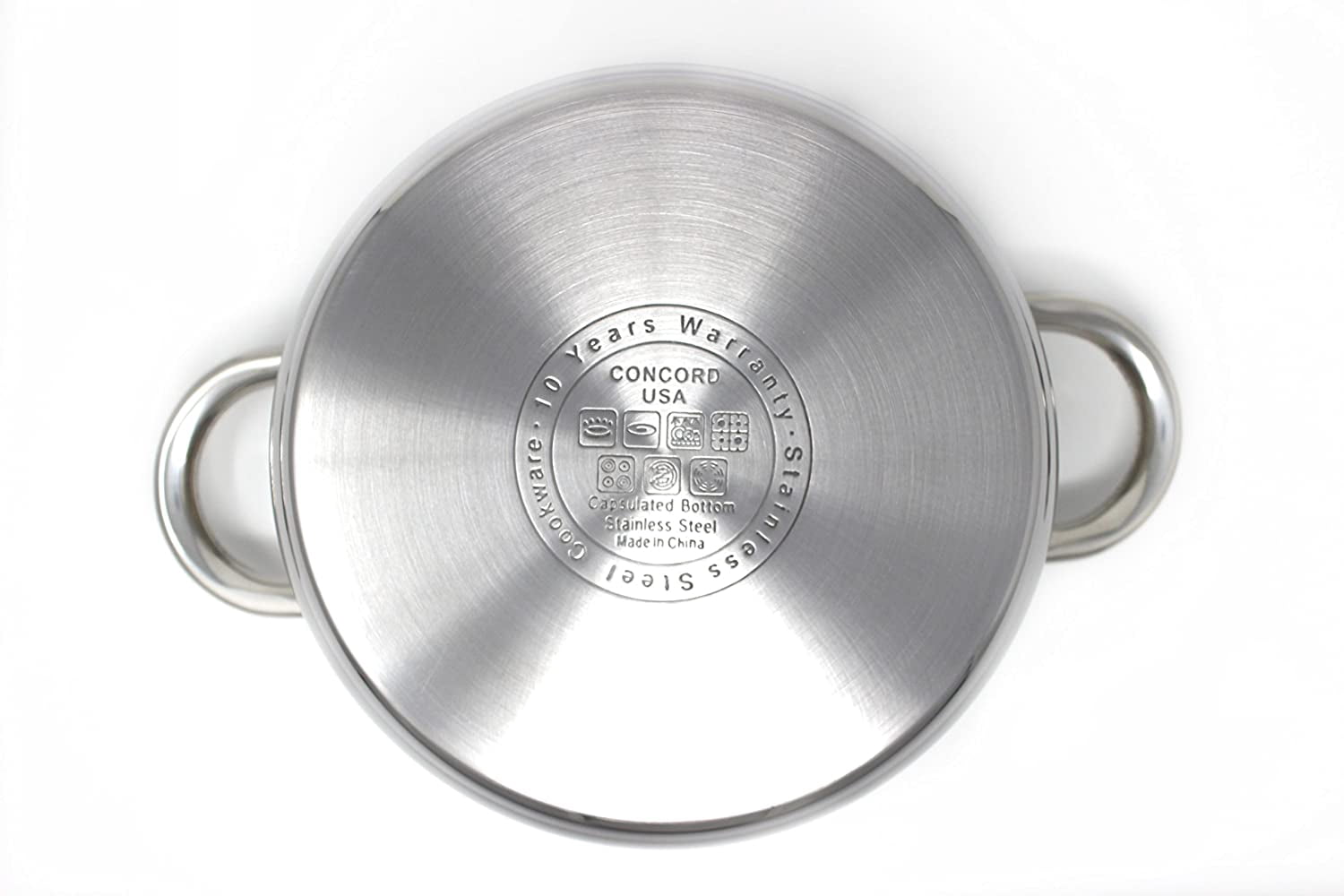 Concord Cookware Sas1700S 7-Piece Stainless Steel Cookware Set, includes Pots and Pans