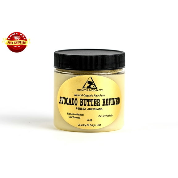 AVOCADO BUTTER REFINED ORGANIC COLD PRESSED PREMIUM FRESH 100% PURE 4 OZ
