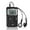 Noir, variante sur HanRongDa HRD-103 AM Numérique 2 Bandes Stéréo Poche Portable avec Casque LCD Écran Batterie Rechargeable Cordon