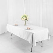 Balsa Circle 54x96 Polyester RECTANGULAR Tablecloth - Table Linens - White