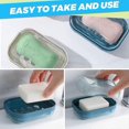 thumbnail image 5 of Airtight Travel Soap Dish, Navy and Grey, 2 Pieces, 5 of 5