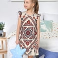 thumbnail image 4 of Balery Fashion Tatreez2 Camisón de princesa para niñas, pijama de algodón con mangas abullonadas, suave y bonito.-X-Large, 4 of 6