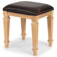 thumbnail image 4 of Bowery Hill Traditional Brown Wood Vanity Bench, 4 of 6