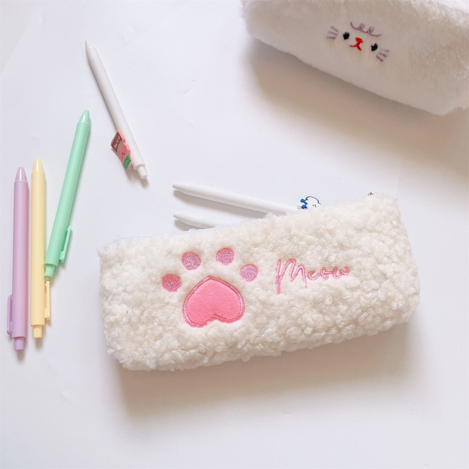  MNSRUU Big Pencil Pen Case, Pencil Bag Cute Shiba Inu and  Leaves Aesthetic Pencil Case Organizer Markers Pencil Box Pencil Pouch for  Girls Boys Adults : Arts, Crafts & Sewing