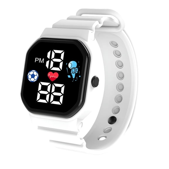 GJX Kids Fitness Tracker Watch Waterproof Digital Pedometer Sports Watch for Boys Girls Students Adjustable LED Outdoor Activity Tracker