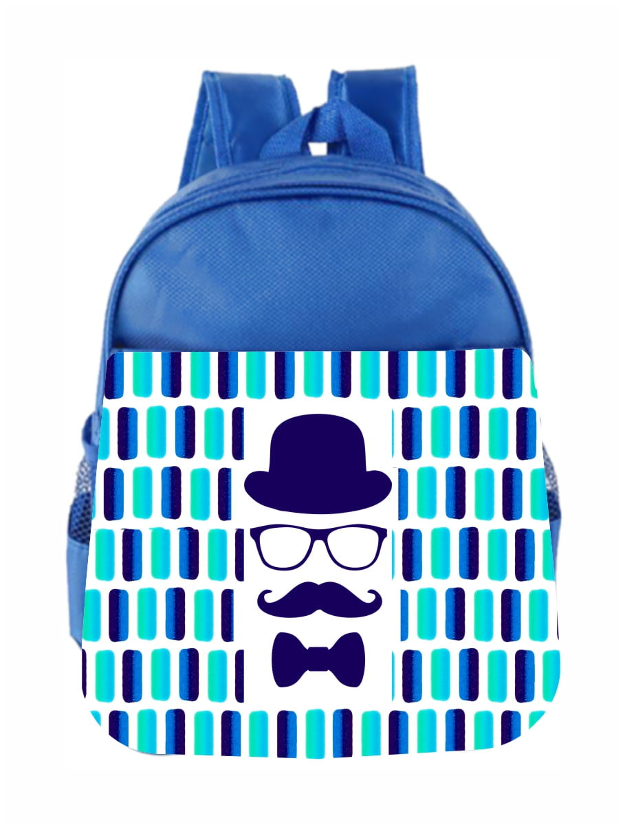 80s Retro Watercolor Blocks Toddler School Bag Set