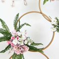 thumbnail image 6 of Efavormart 5Ft Gold Hoop Pillar Flower Stand, Metal Wedding Arch Table Centerpiece for Balloon Floor, Aisle Decor, Display, Stage, Backdrops, And Photo Booth Background, 6 of 11