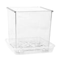 thumbnail image 2 of Flowerpot Acrylic Transparent Orchid Planter Breathable Hydrophobic Bottom Drainage Plant Pot Tuber Growth Planter, 2 of 8