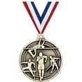 thumbnail image 1 of Track & Field Medals, 2" Gold Diecast Track & Field Medal Award 100 Pack, 1 of 2